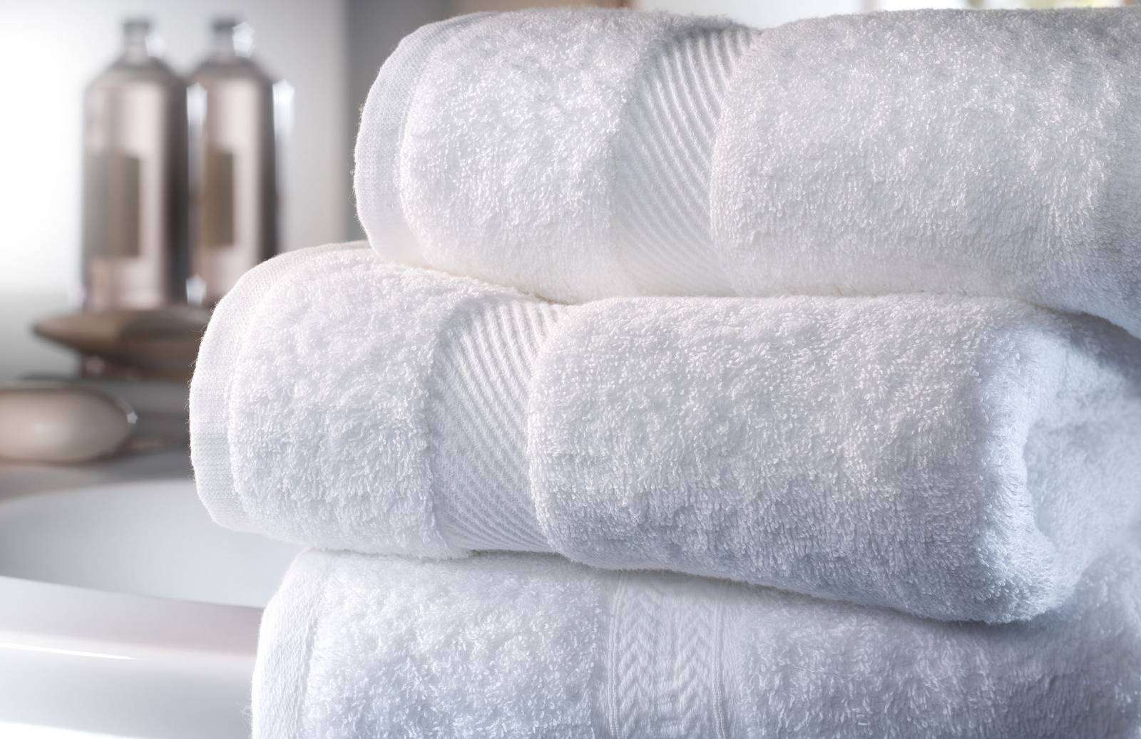 Di lusso Sunshine Asciugamani da bagno 100/% cotone naturale egiziano Per mani e viso 10 pezzi White Set da hotel Bale